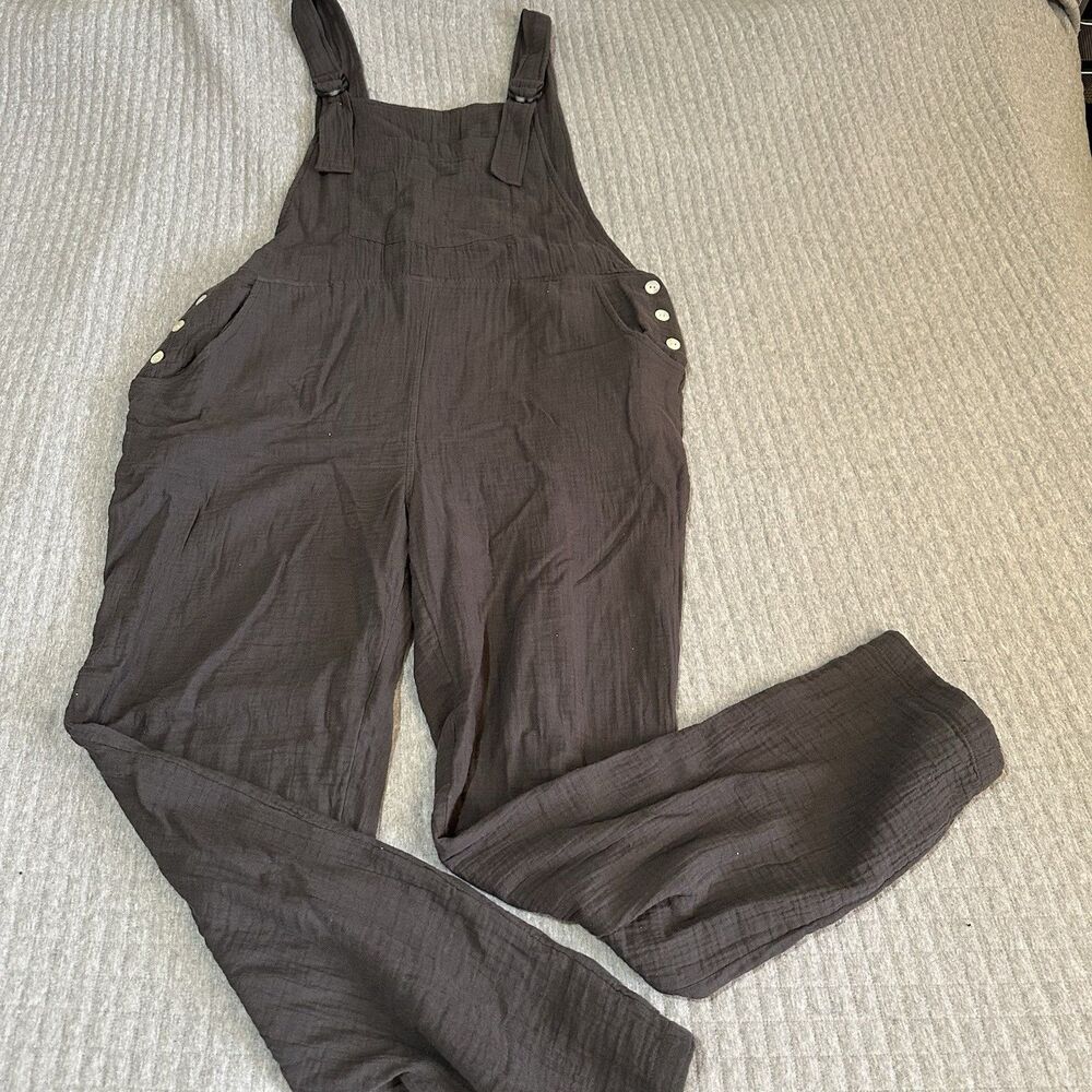 The Normal Brand Kalo Women's M. 100% Cotton Overall Jumpsuit Cottage Utility